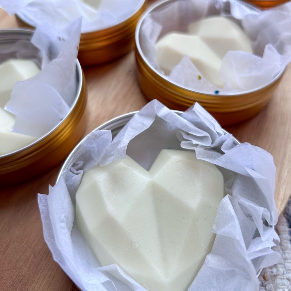 Lavender Tallow Butter Solid Lotion Bar. Organic clean skincare Handmade
